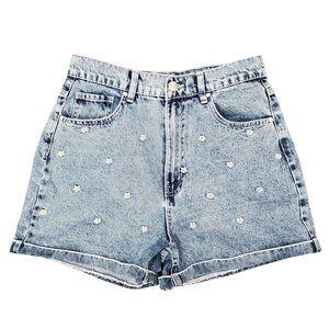 Ardene Flower Pattern Mom Jean Shorts - Size 07